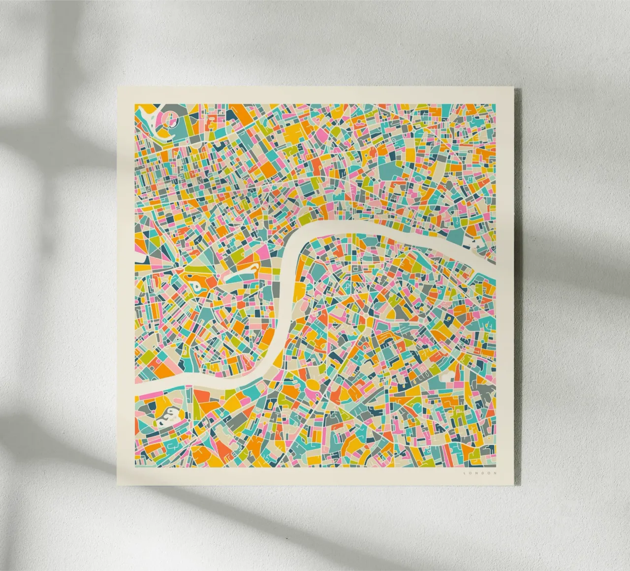 MAPPA DI LONDRA plexiglass da Jazzberry Blue