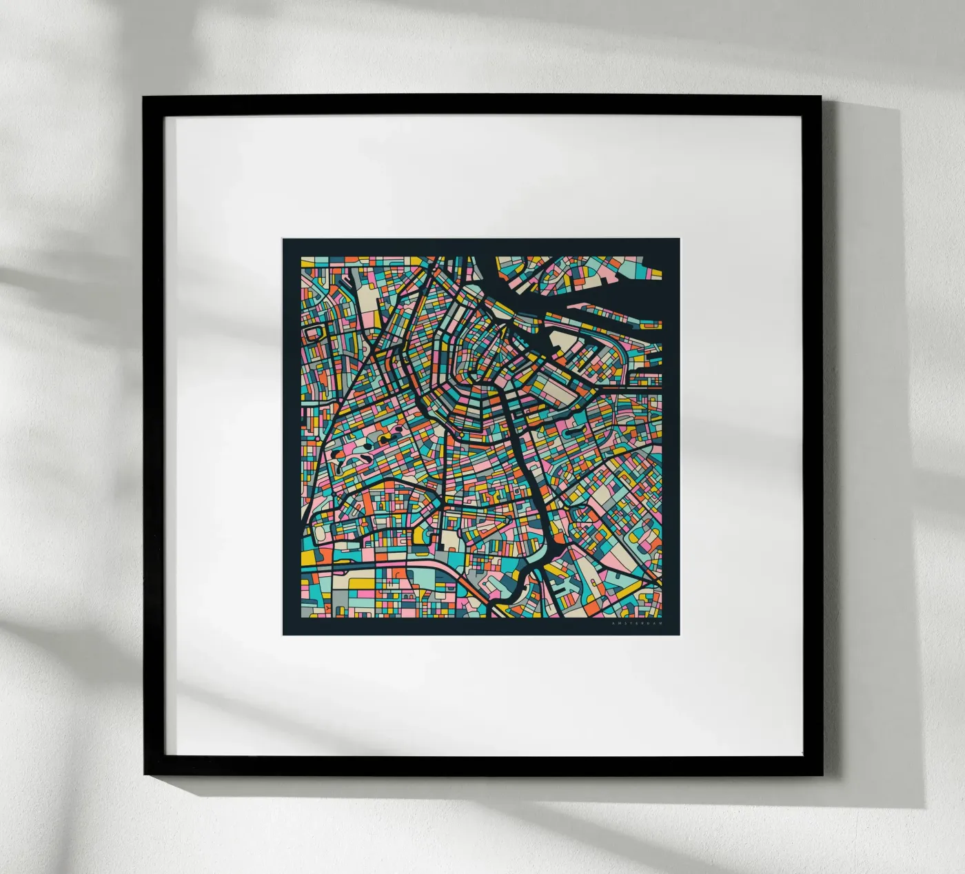 AMSTERDAM MAP poster by Jazzberry Blue