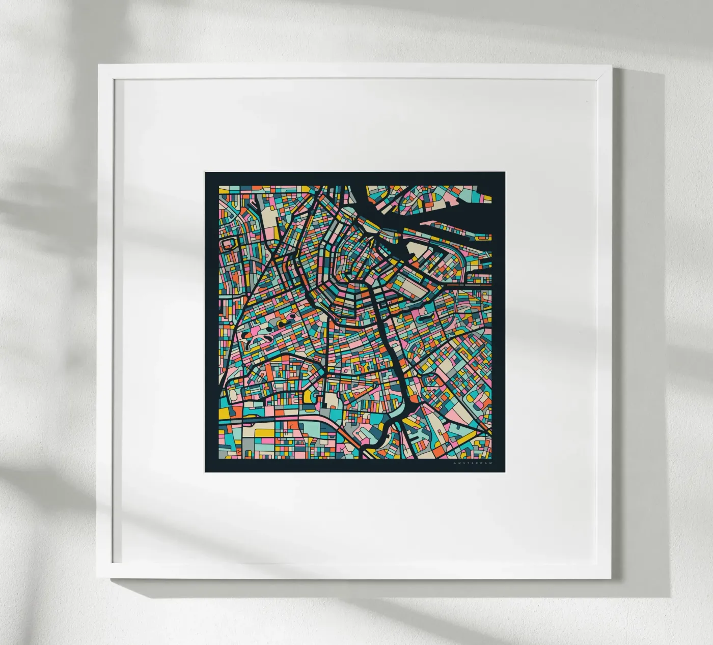 AMSTERDAM MAP poster by Jazzberry Blue
