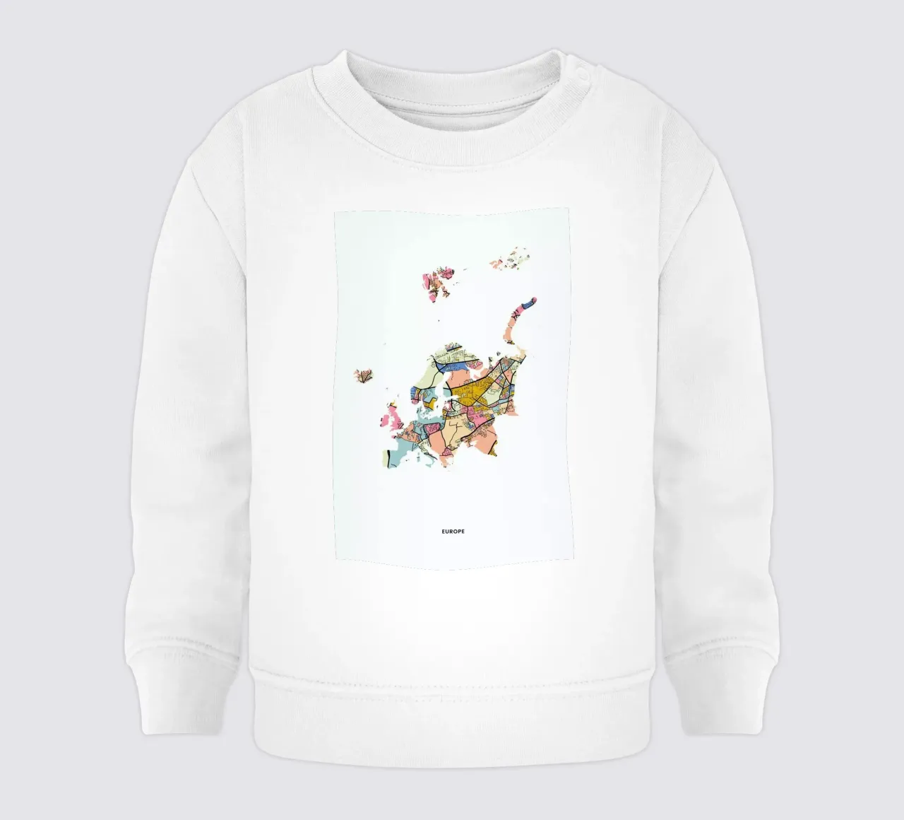 Europe felpa neonato da The Cartography Collection