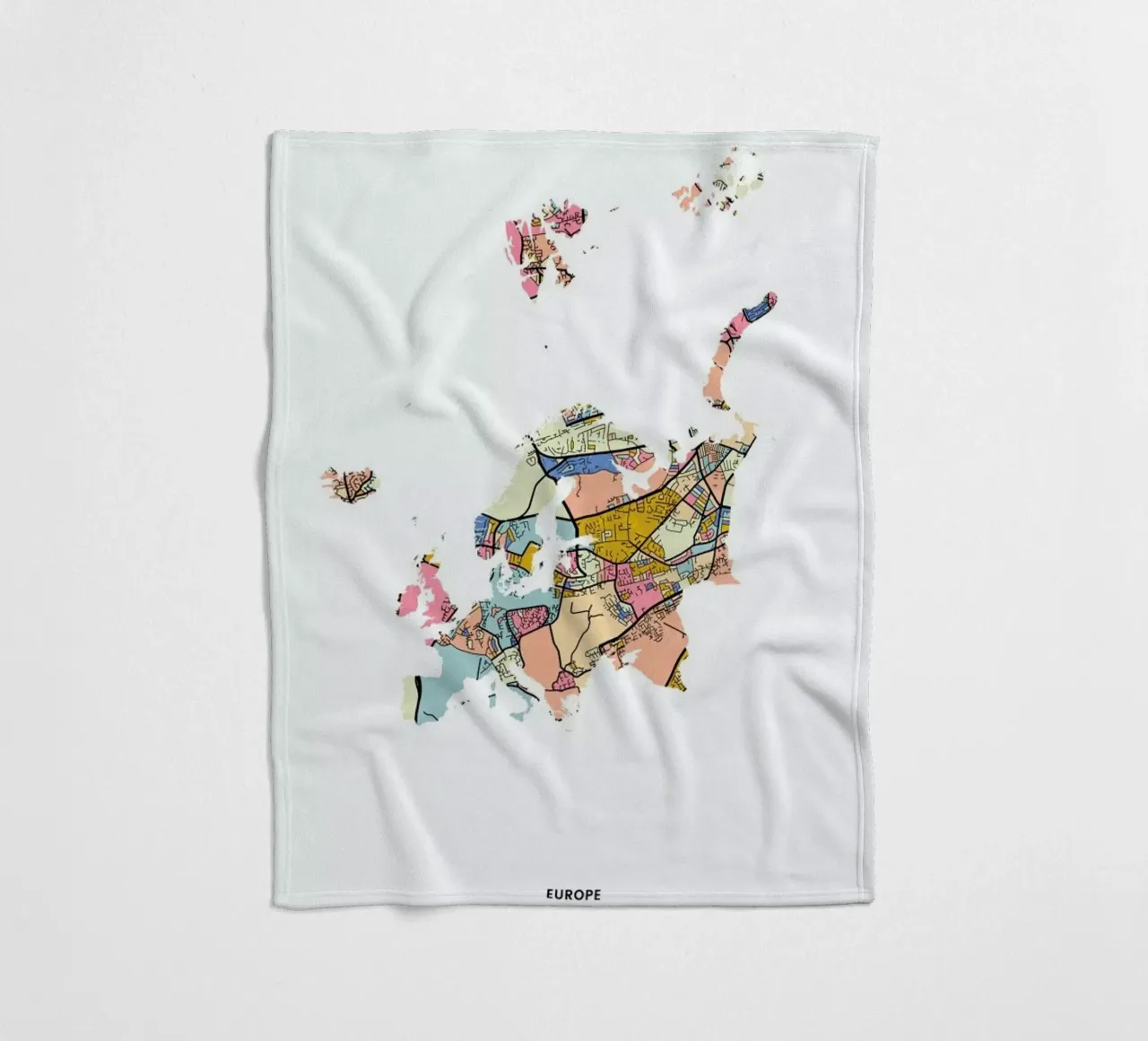 Europe coperta in pile da The Cartography Collection