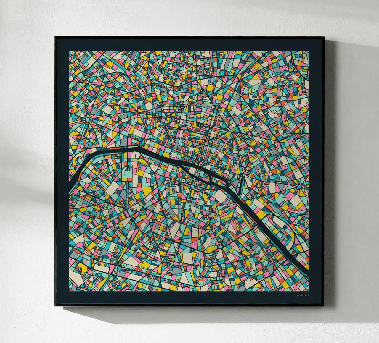 MAPPA DI PARIGI plexiglass da Jazzberry Blue