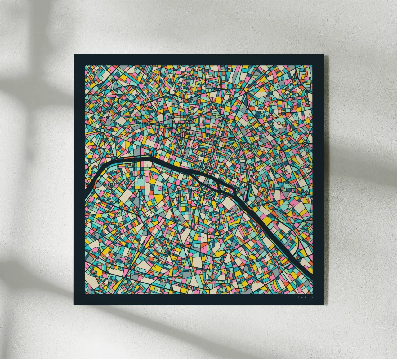 MAPPA DI PARIGI plexiglass da Jazzberry Blue