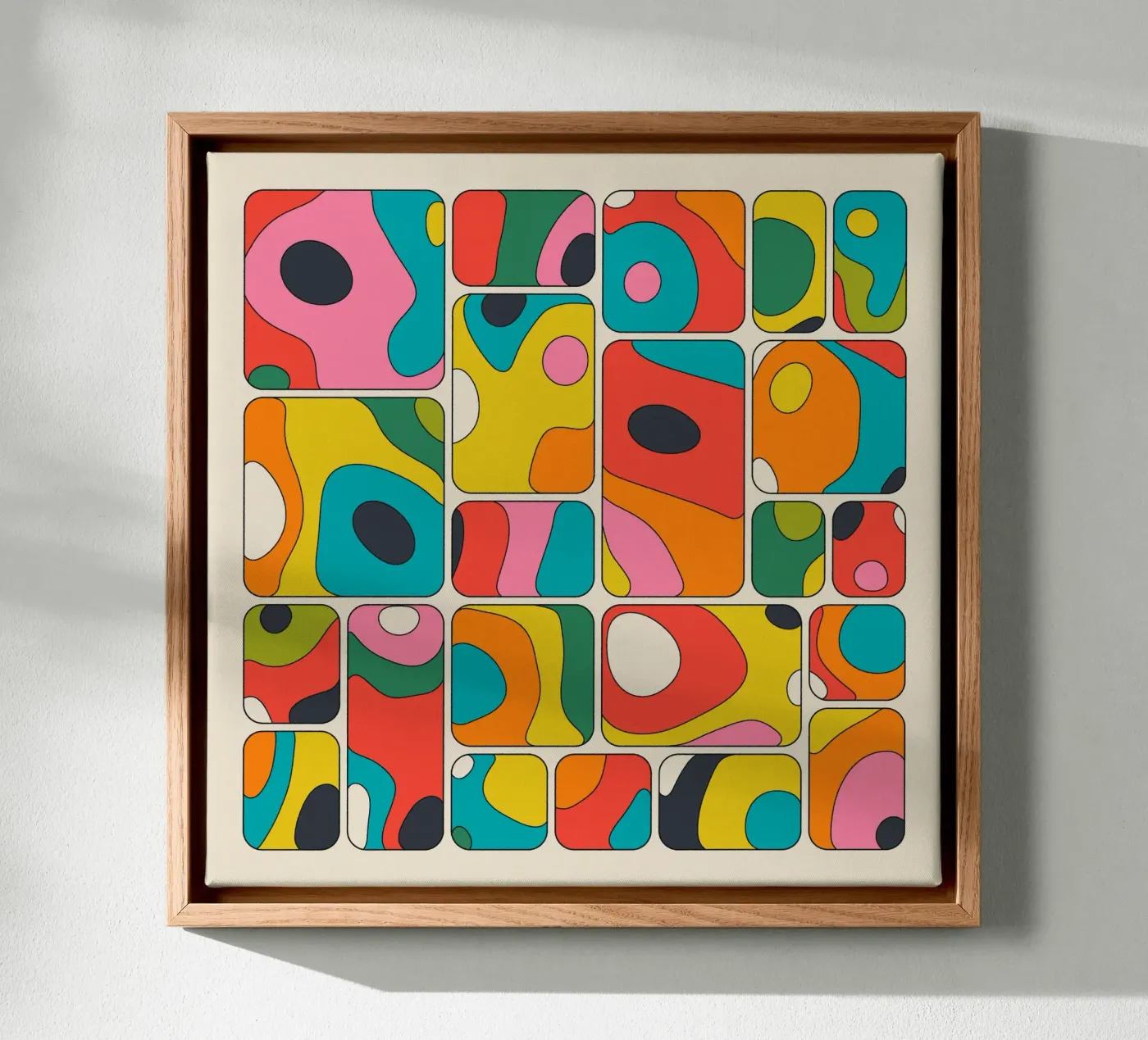 MORPHIC RHYTHM canvas van Jazzberry Blue