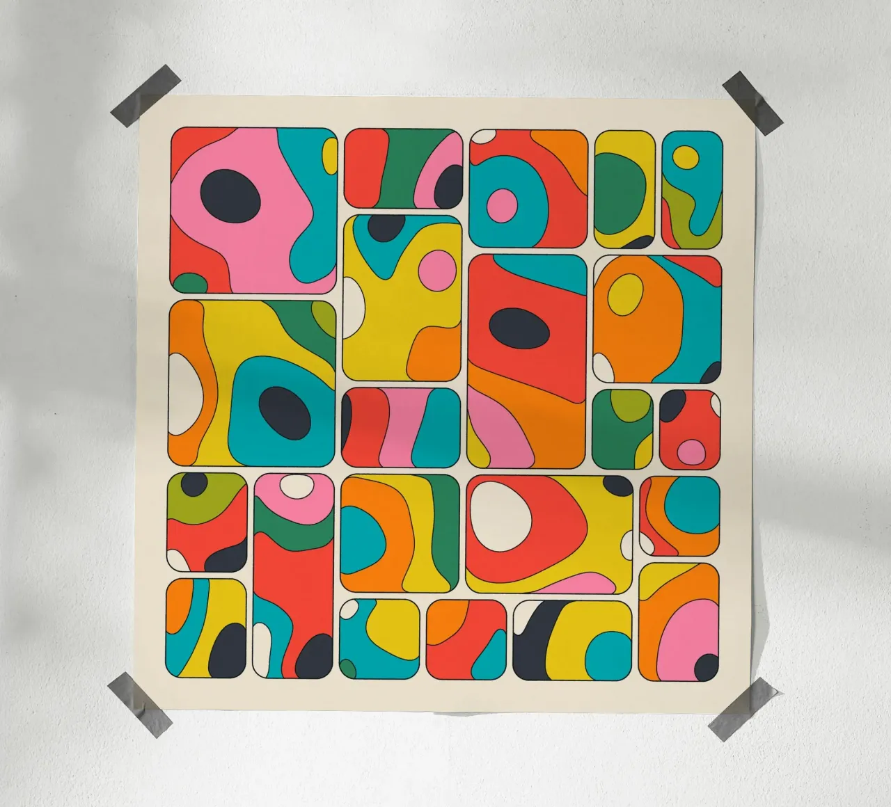 MORPHIC RHYTHM poster by Jazzberry Blue