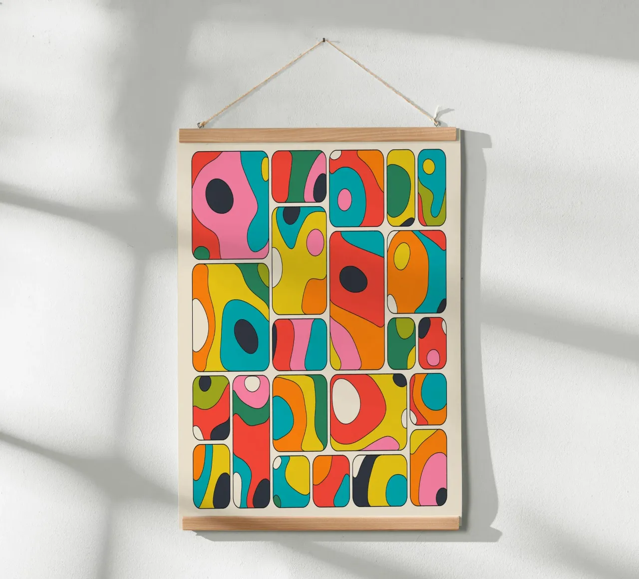 MORPHIC RHYTHM poster by Jazzberry Blue