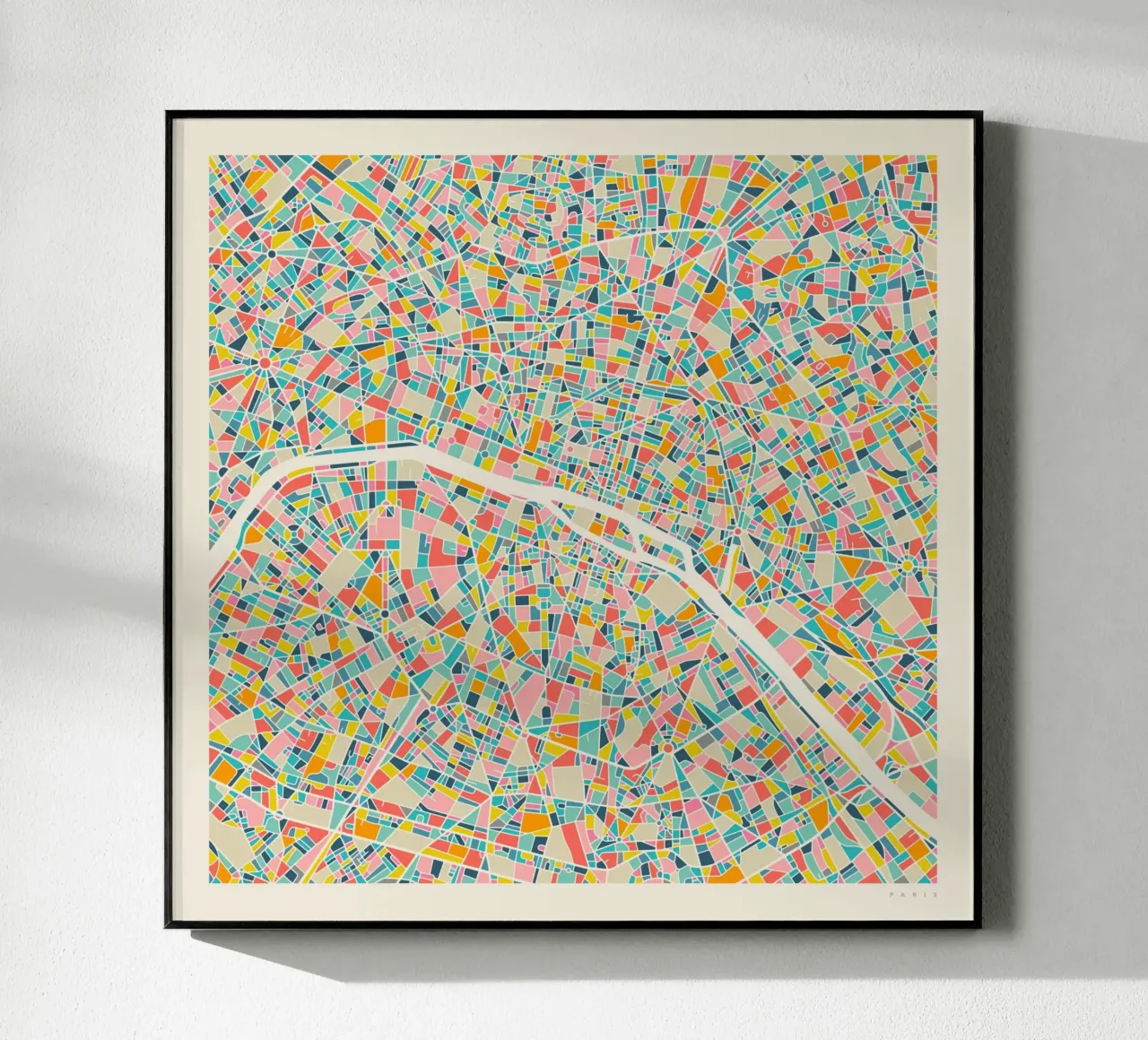 MAPPA DI PARIGI plexiglass da Jazzberry Blue