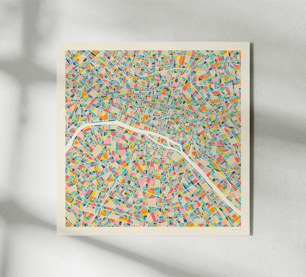 MAPPA DI PARIGI plexiglass da Jazzberry Blue