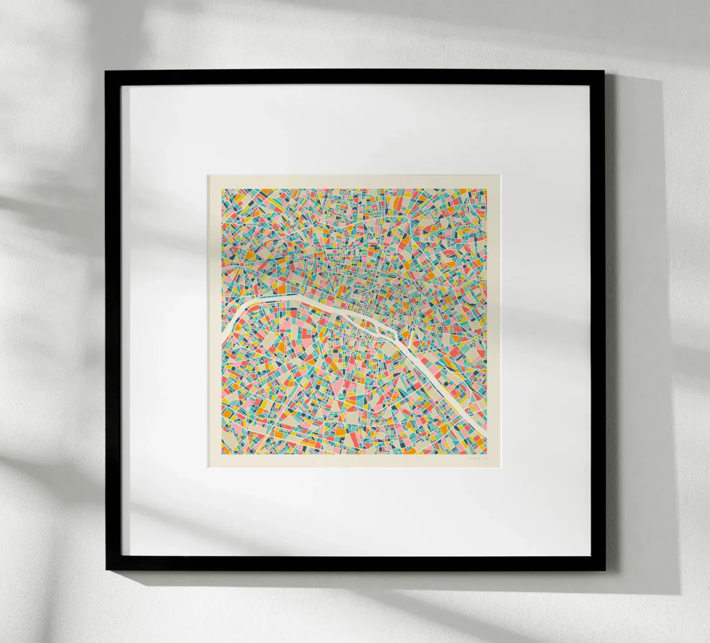 PARIS MAP poster by Jazzberry Blue