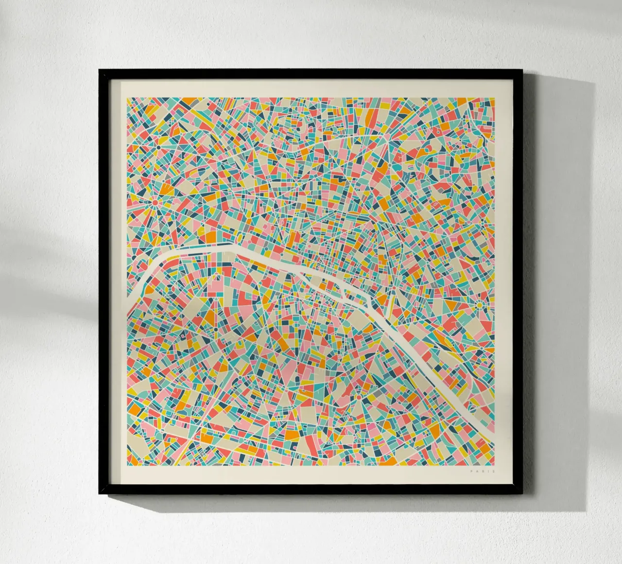 PARIS MAP poster by Jazzberry Blue