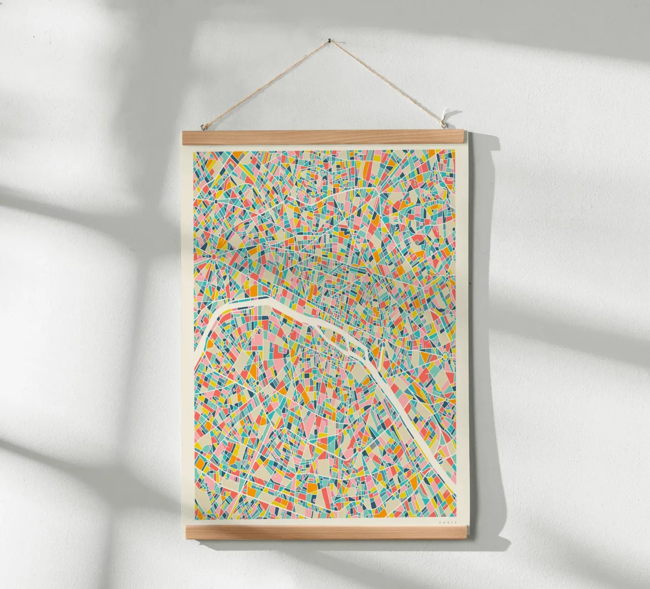 PARIS MAP poster by Jazzberry Blue