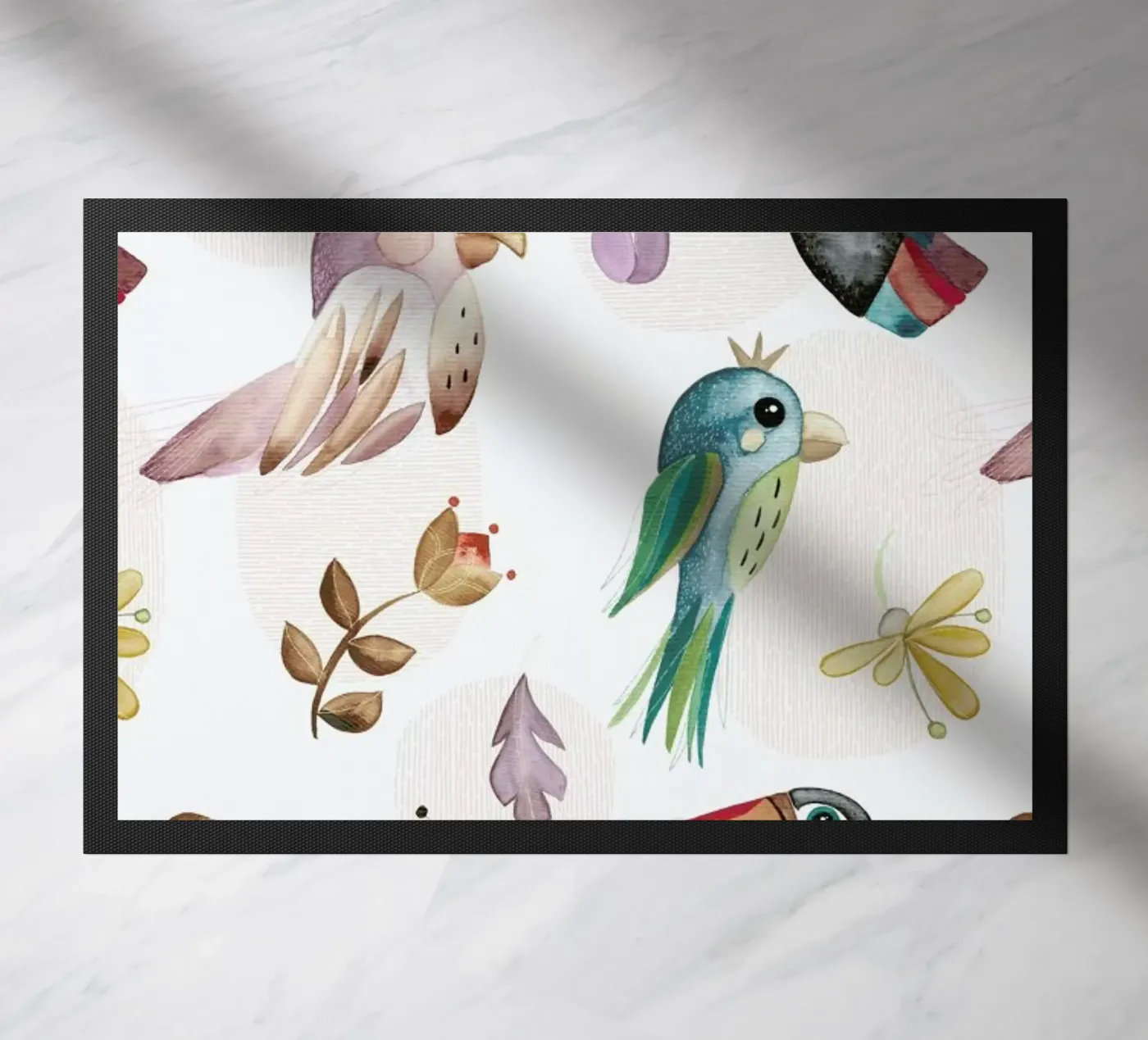 Birds doormat by Sabrina Ziegenhorn