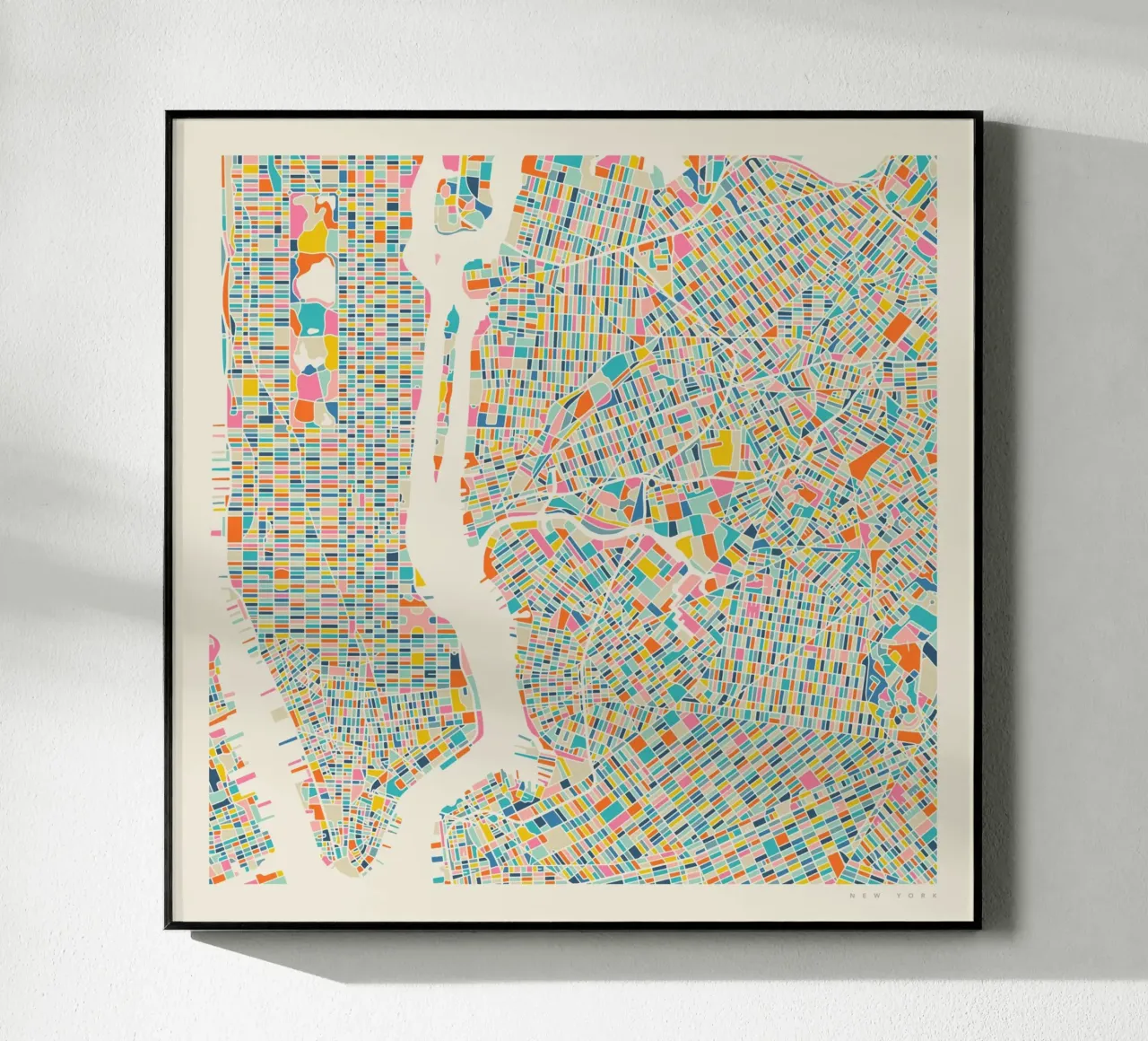 NEW YORK MAP plexiglass da Jazzberry Blue