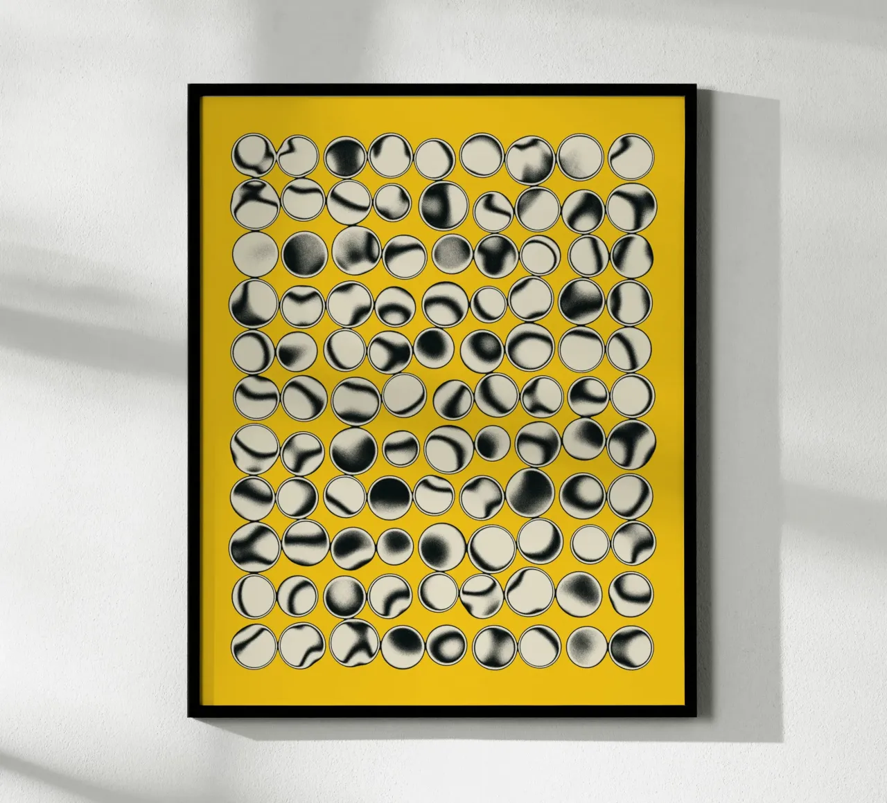ORBS 3 poster con telaio in alluminio da Jazzberry Blue