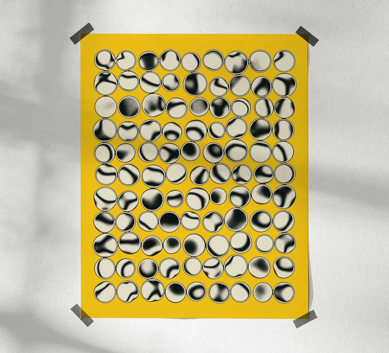 ORBS 3 poster con telaio in alluminio da Jazzberry Blue