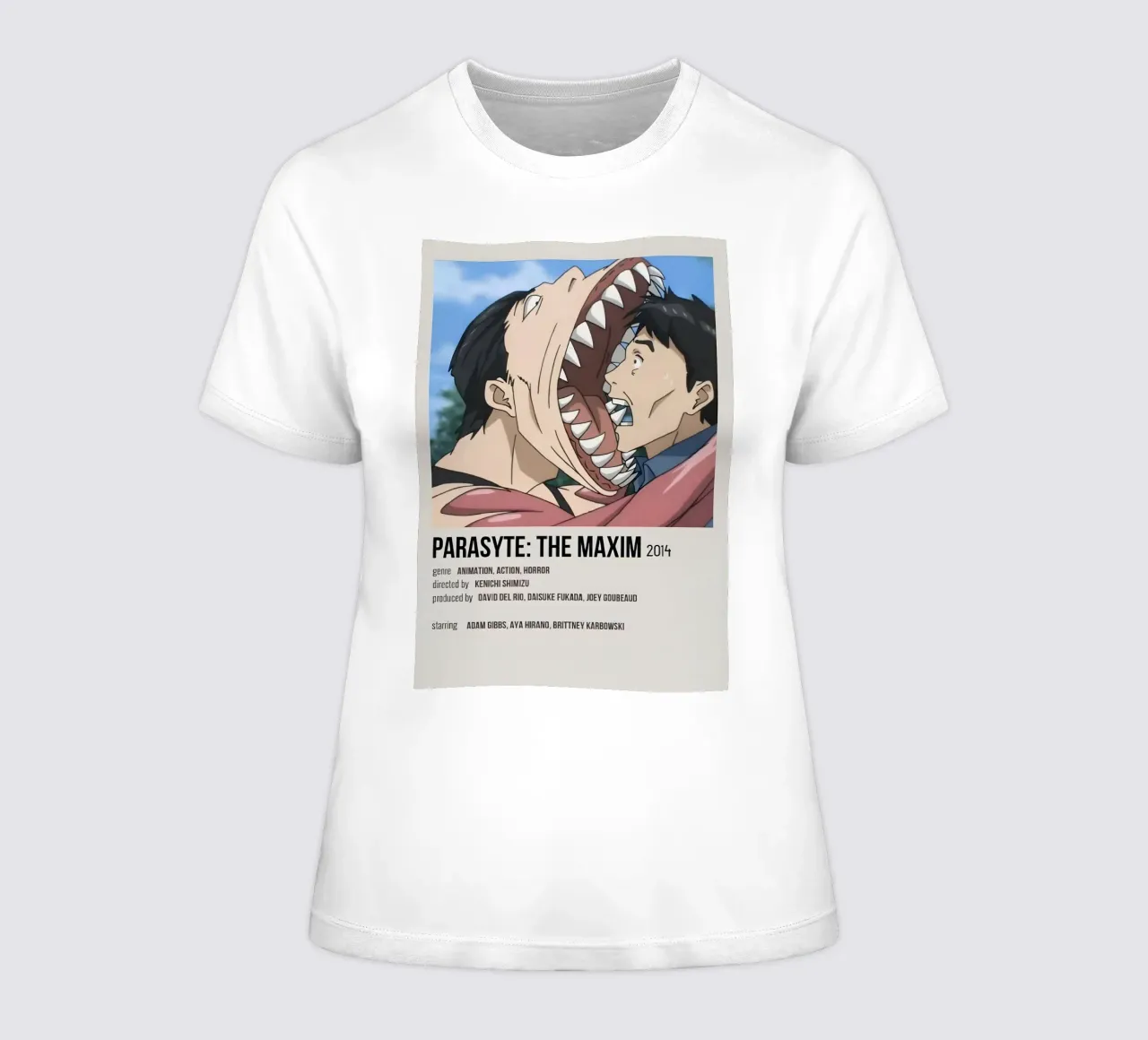 PARASYTE THE MAXIM 2014 women's fitted t-shirt by Totoya