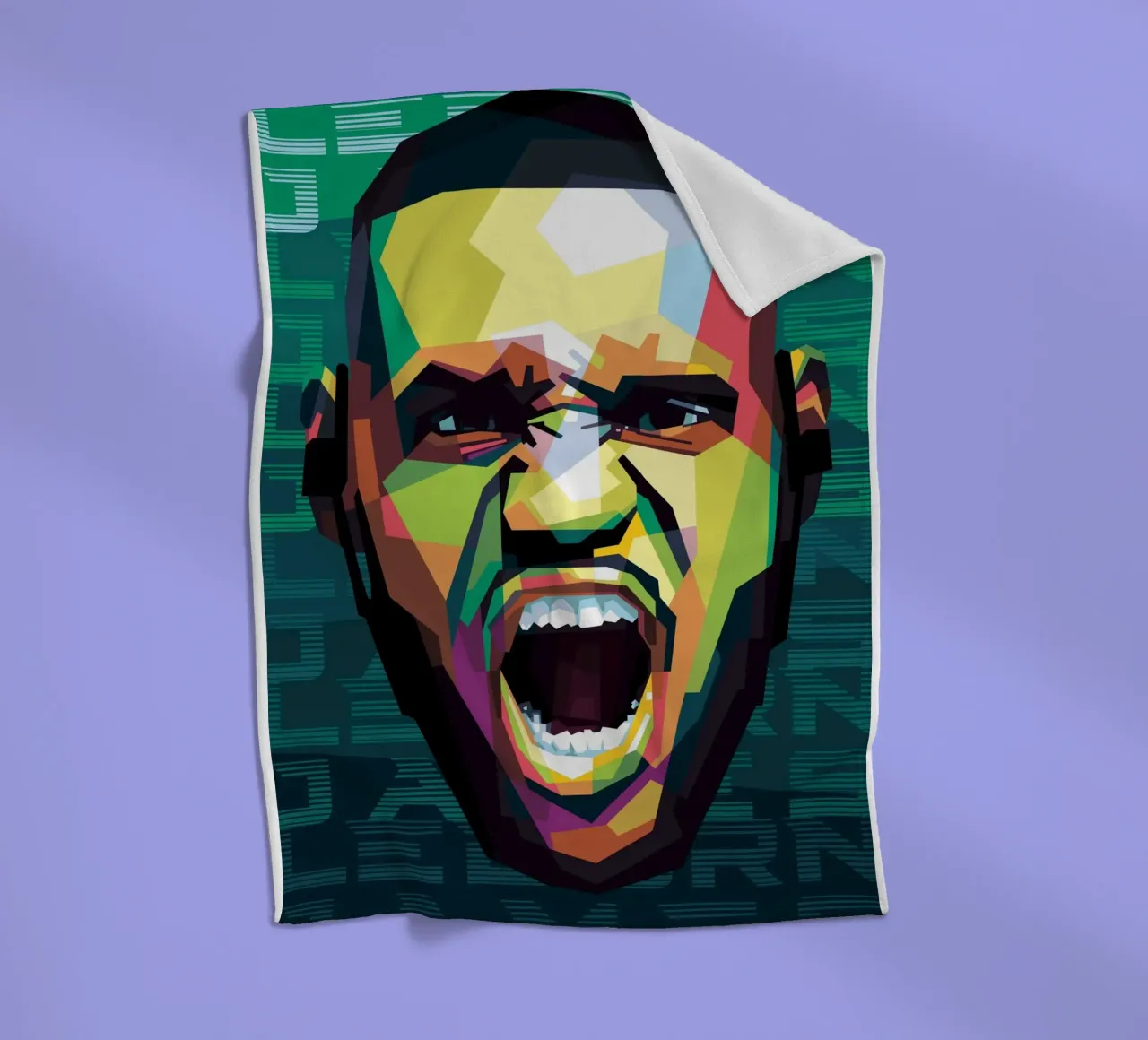 King James fleece blanket by Alkahfsmart