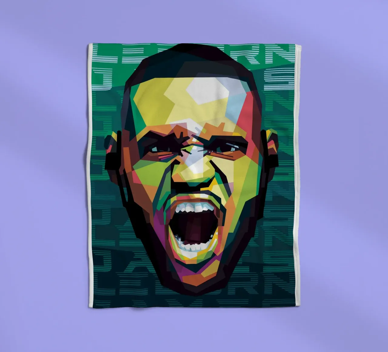 King James fleece blanket by Alkahfsmart