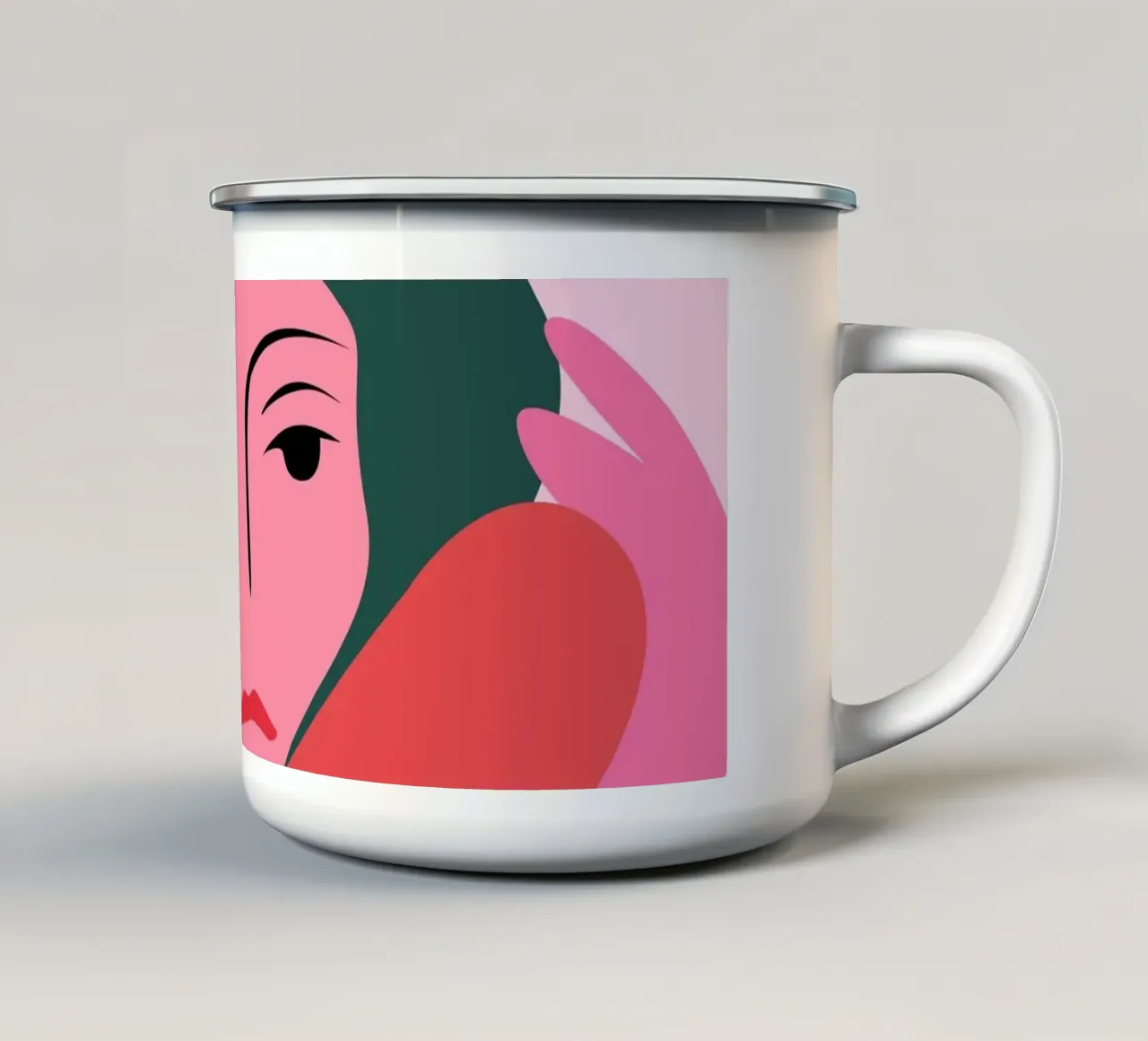 Tra le sue braccia tazza in smalto da Kintsugi99
