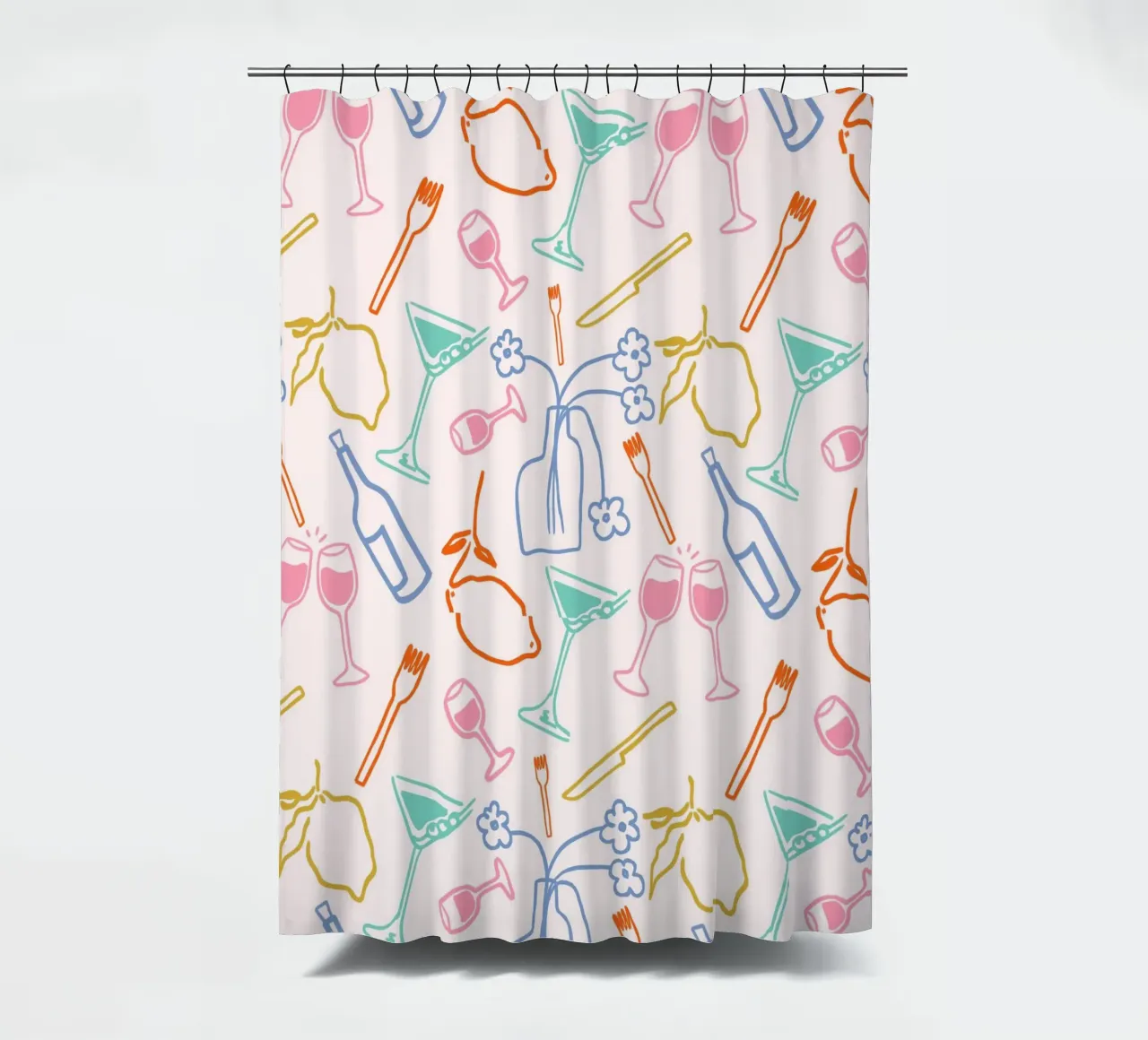 Tuscan Evening shower curtain by Kintsugi99