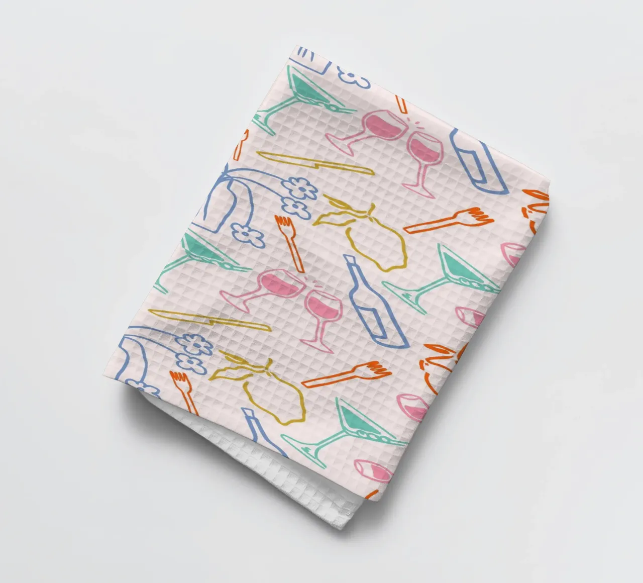 Tuscan Evening tea towel by Kintsugi99
