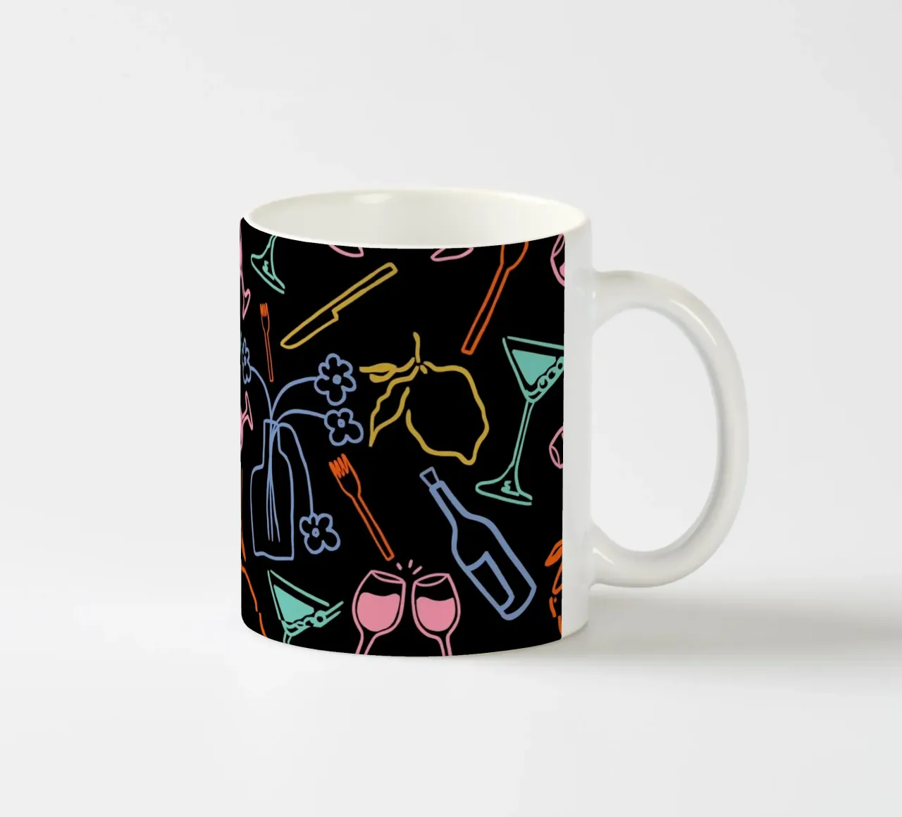 Festa di mezzanotte tazza in ceramica da Kintsugi99