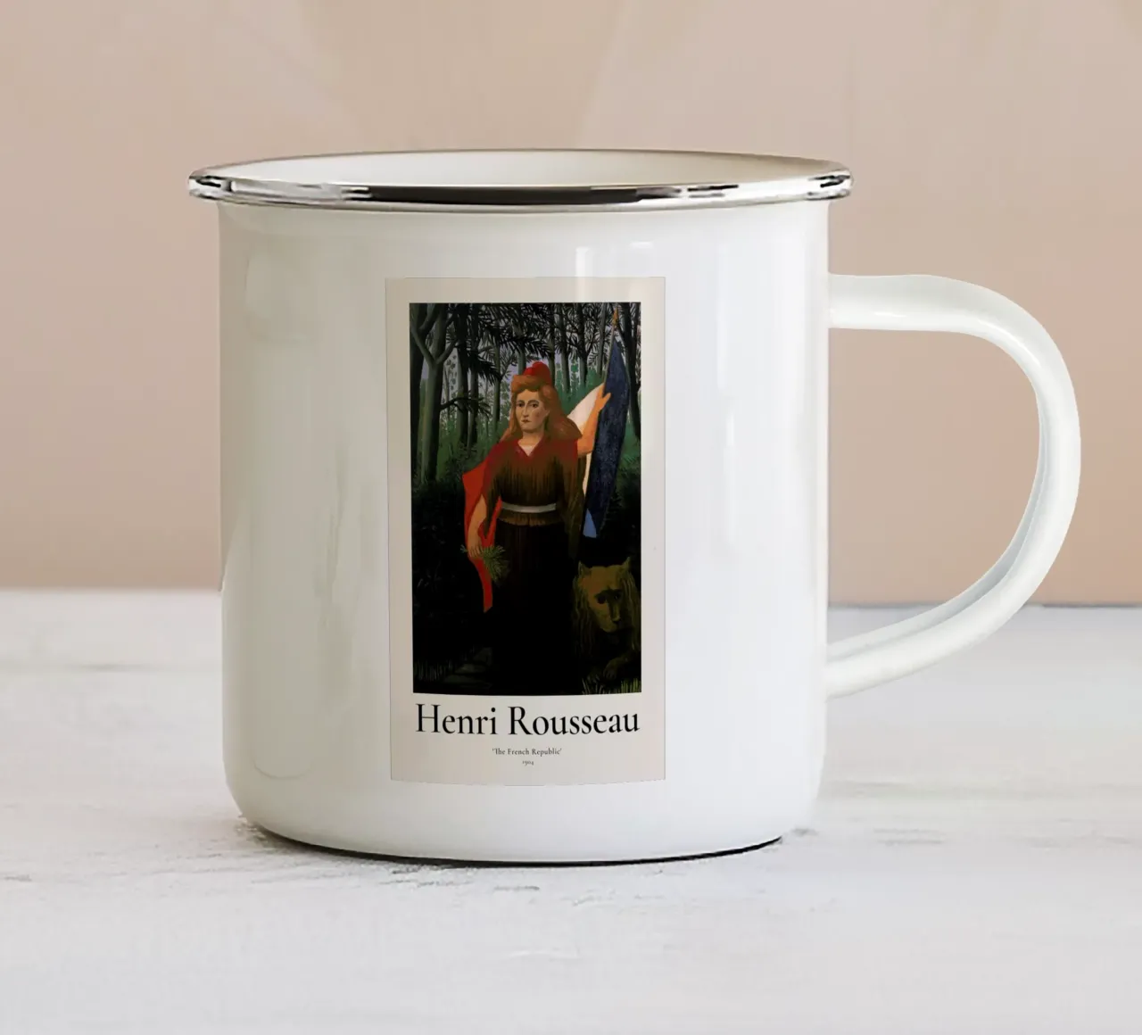 Rousseau - The French Republic tazza in smalto da ARTOTHEK