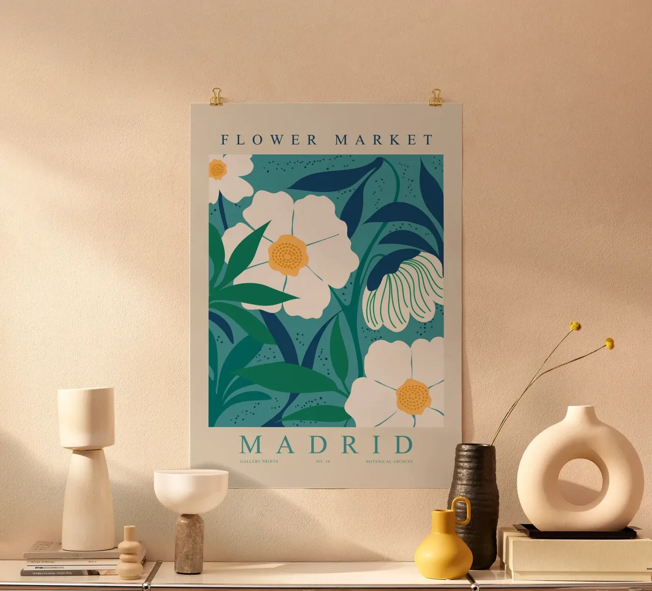 fiori foglie petali steli poster da Kirsten C Nolan
