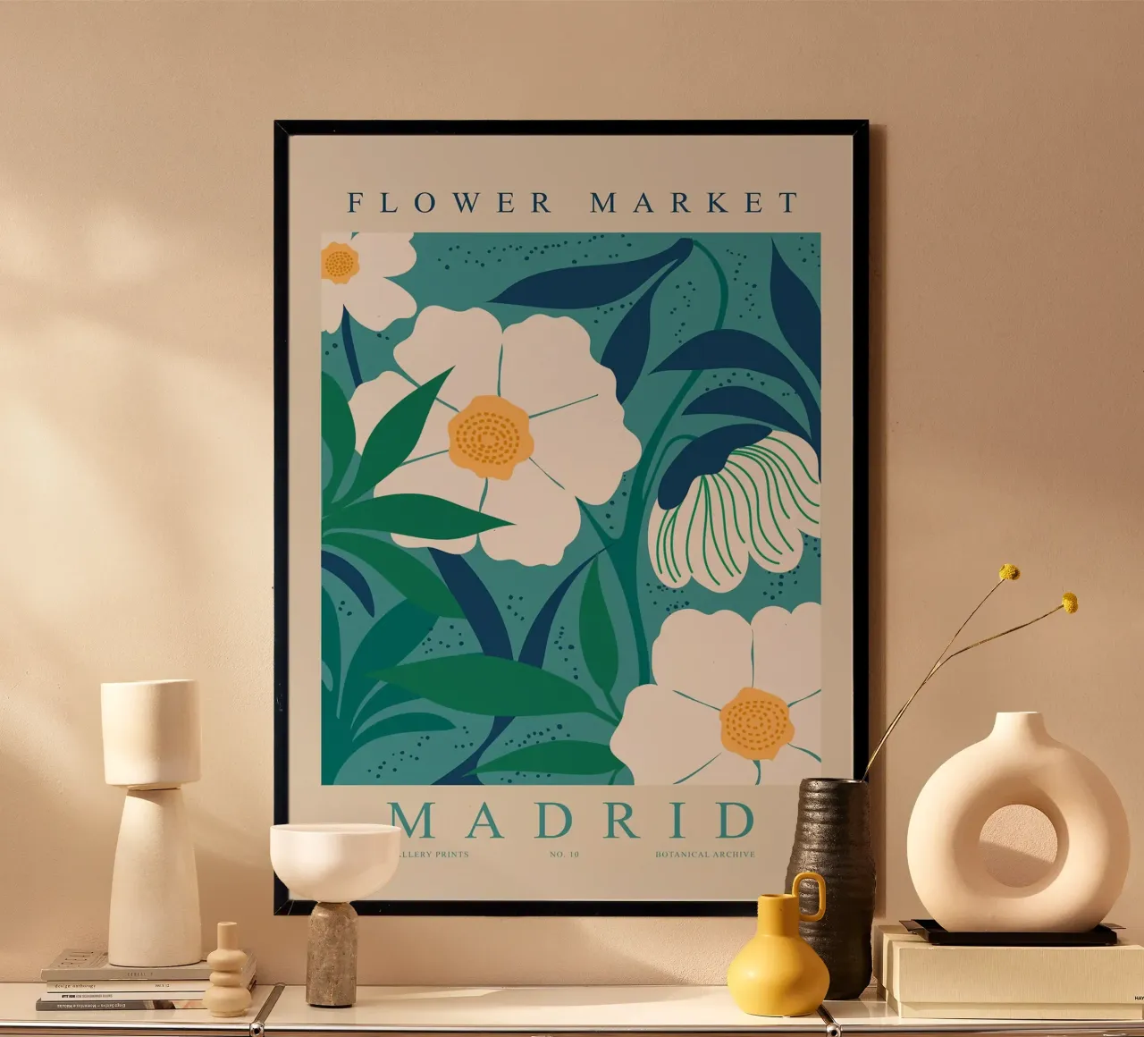 fiori foglie petali steli poster da Kirsten C Nolan