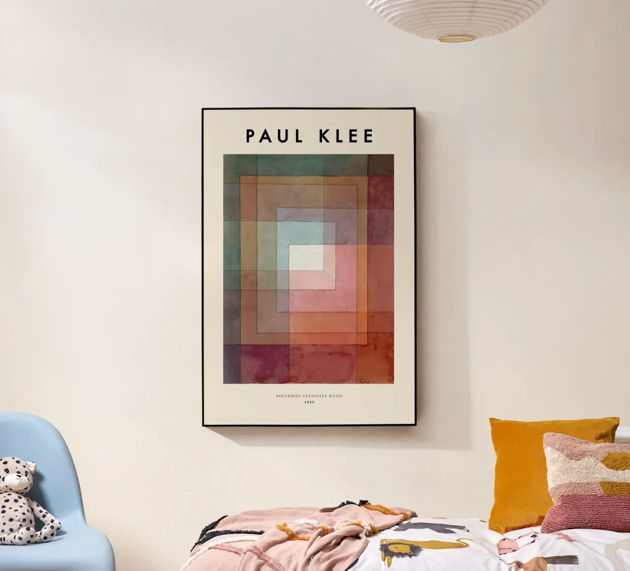 Klee - White Framed Polyphonically plexiglass da ARTOTHEK