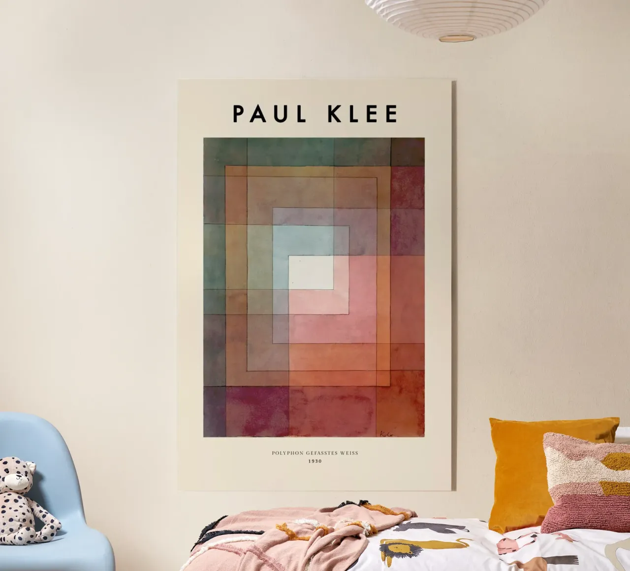 Klee - White Framed Polyphonically plexiglass da ARTOTHEK