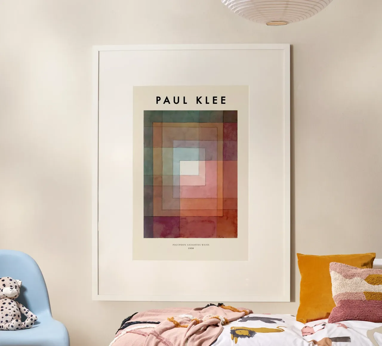 Klee - White Framed Polyphonically carta hahnemühle da ARTOTHEK