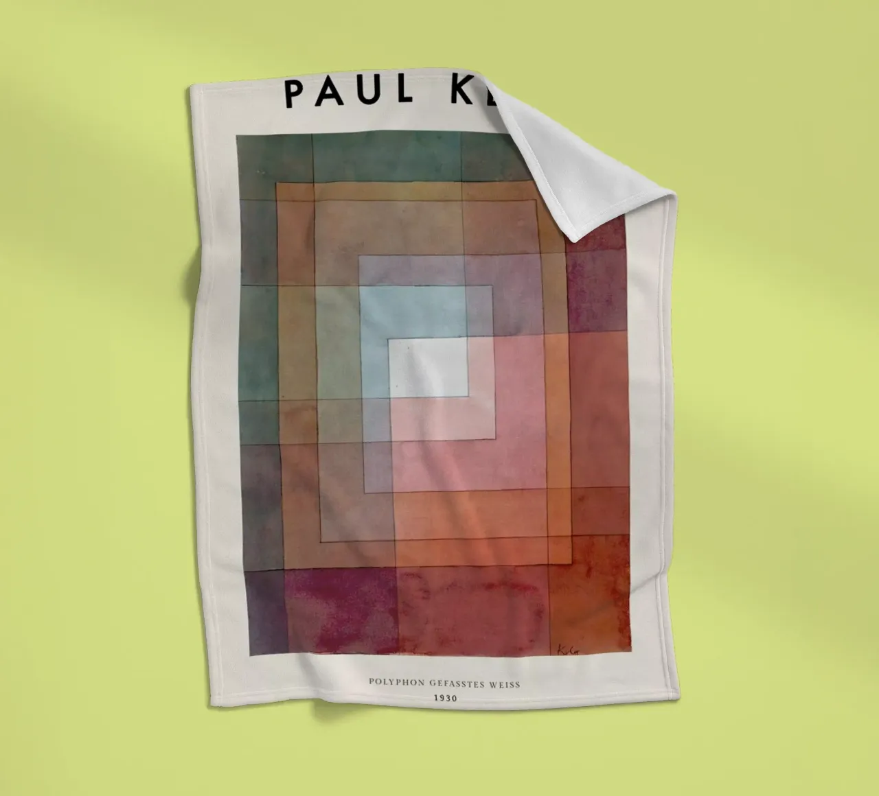 Klee - White Framed Polyphonically coperta in pile da ARTOTHEK
