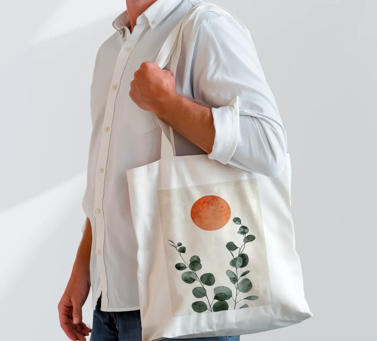 soleil feuilles feuillage botanique tote bag de James Isaac Jackson