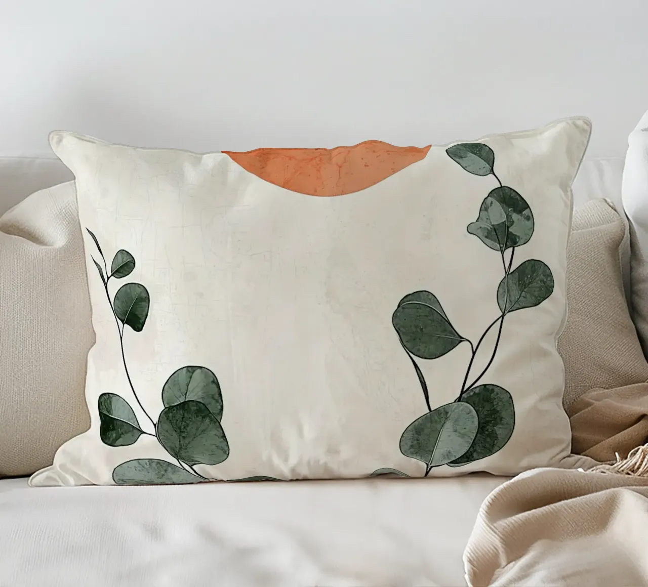 sole foglie fogliame botanico cuscino da James Isaac Jackson