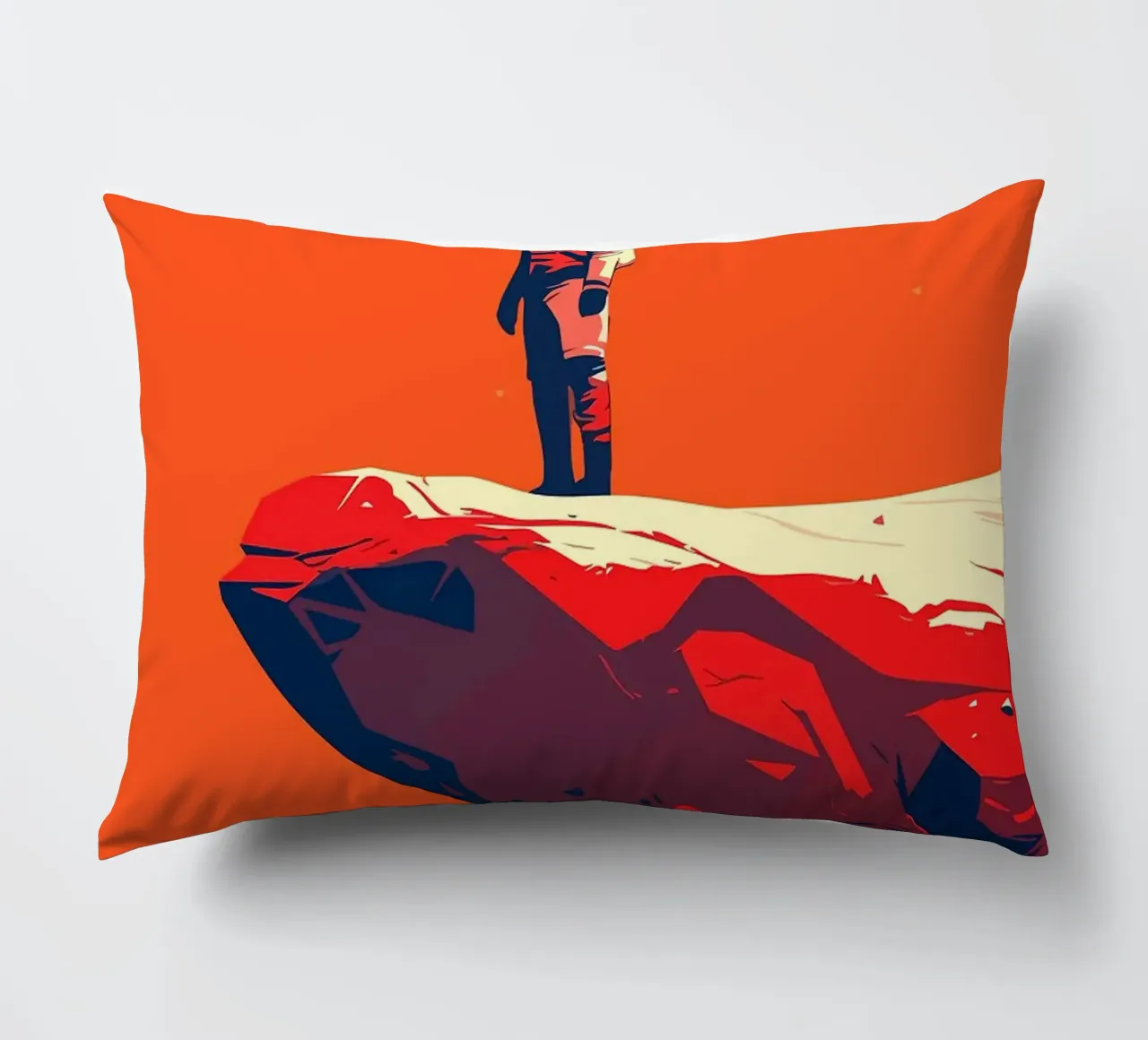 astronauta spazio roccia scogliera cuscino da James Isaac Jackson