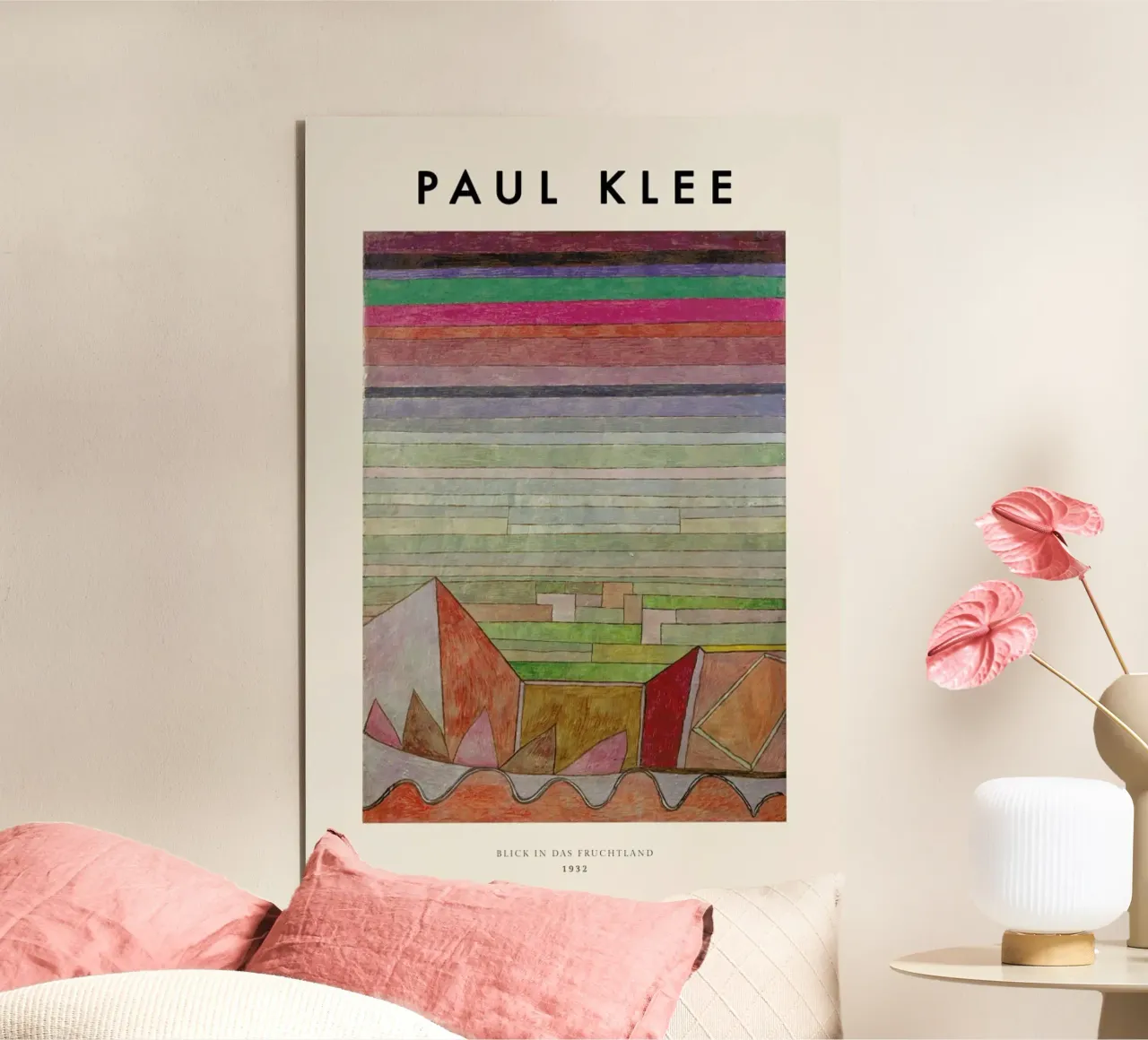 Klee - View into the Fertile Country alluminio dibond da ARTOTHEK