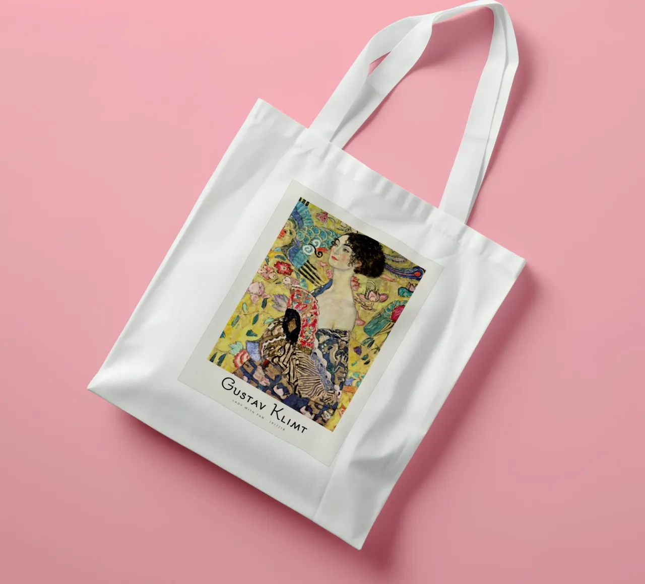 Klimt - Lady with Fan tote bag by ARTOTHEK