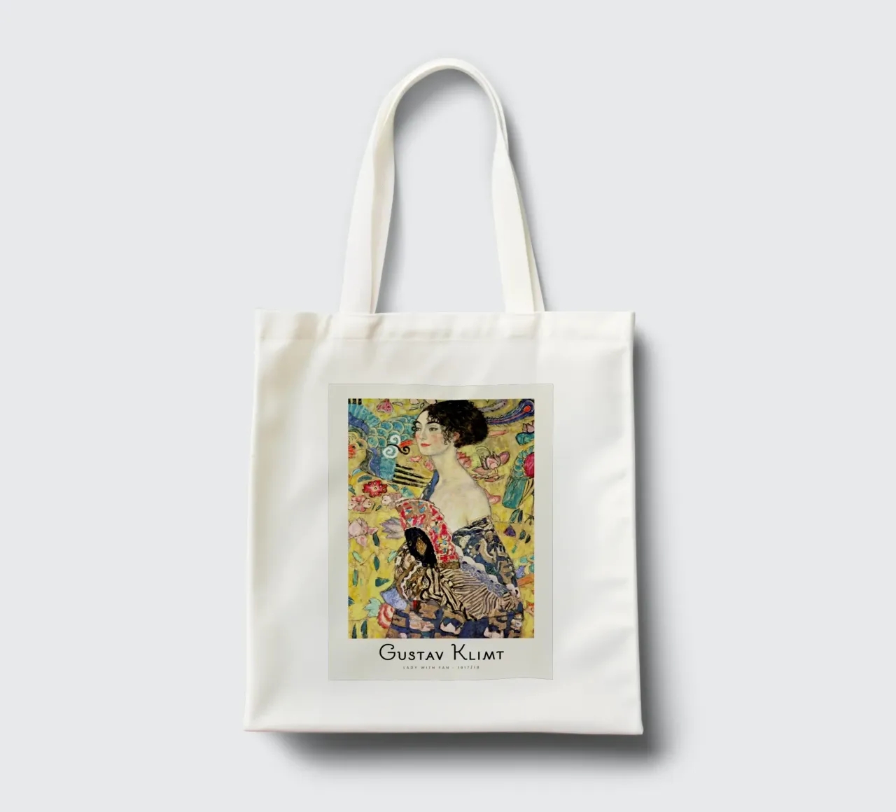Klimt - Lady with Fan tote bag by ARTOTHEK