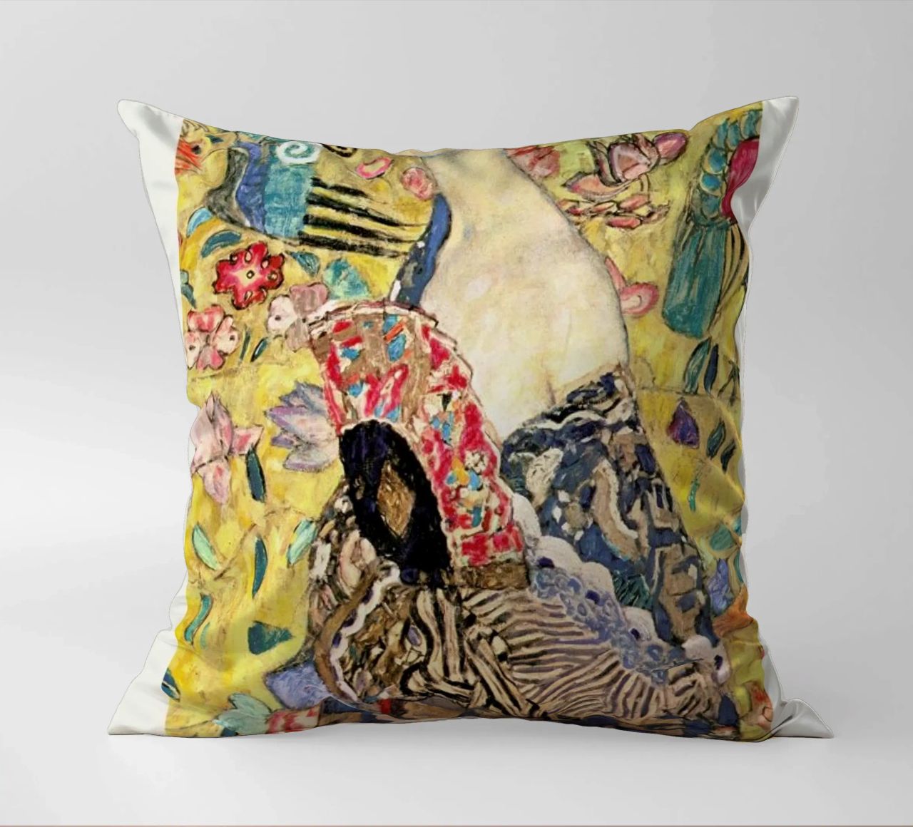 Klimt - Lady with Fan cuscino da ARTOTHEK