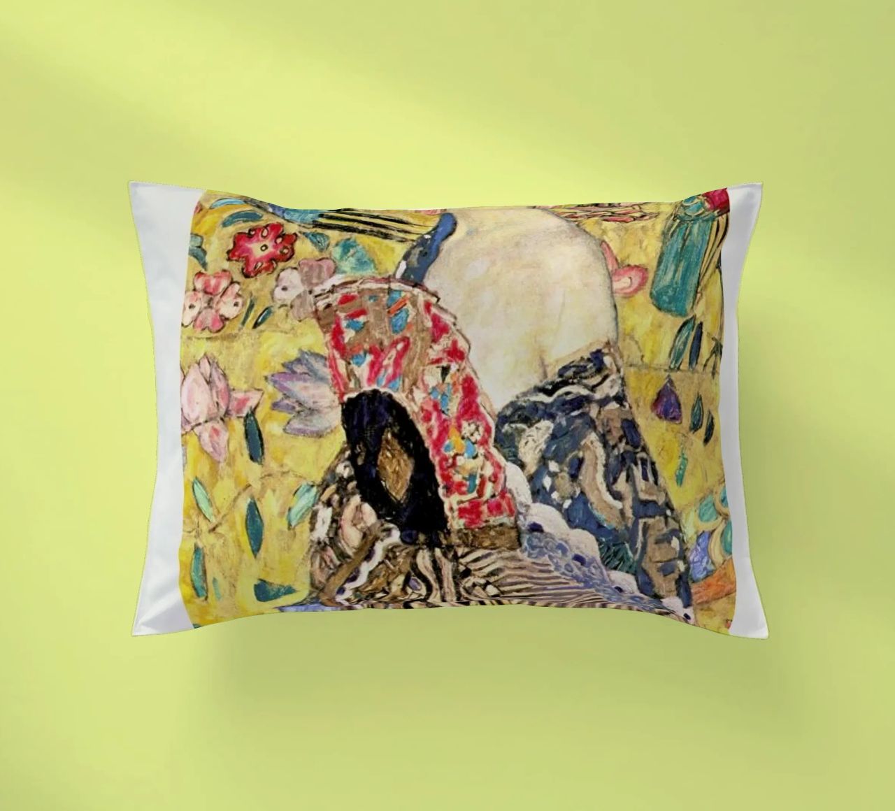 Klimt - Lady with Fan cuscino da ARTOTHEK