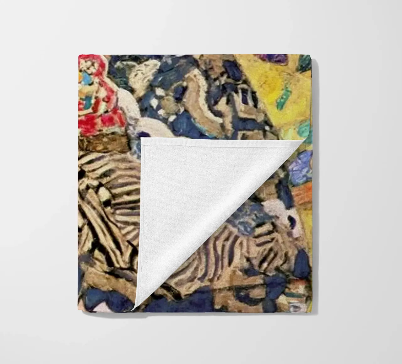 Klimt - Lady with Fan beach towel by ARTOTHEK