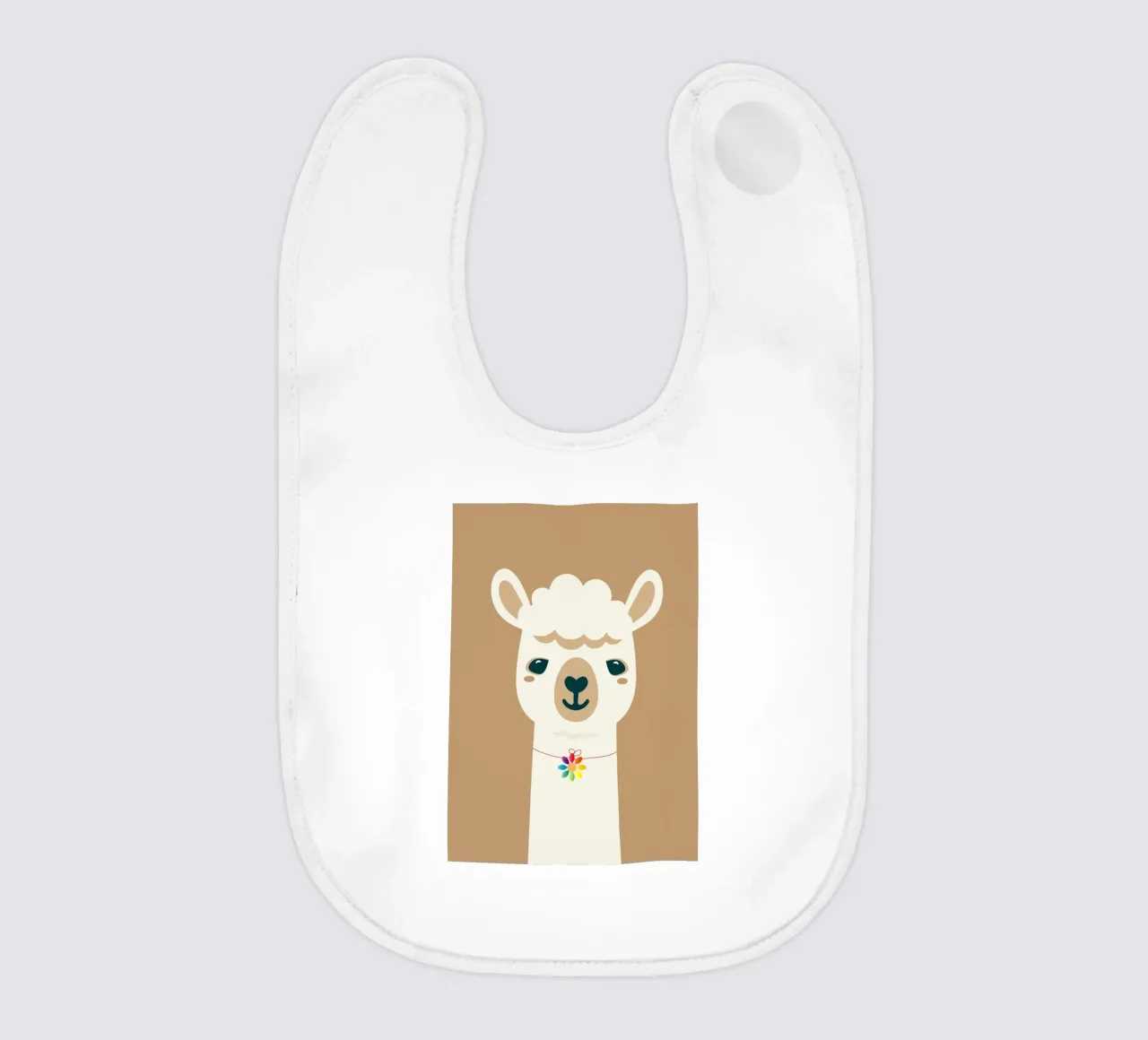 Incantevole collana di alpaca con fiori colorati - Motivo di allegria bavaglino da namosh