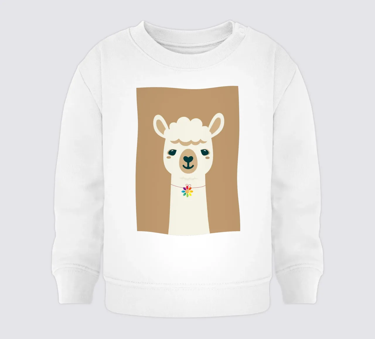 Incantevole collana di alpaca con fiori colorati - Motivo di allegria felpa neonato da namosh