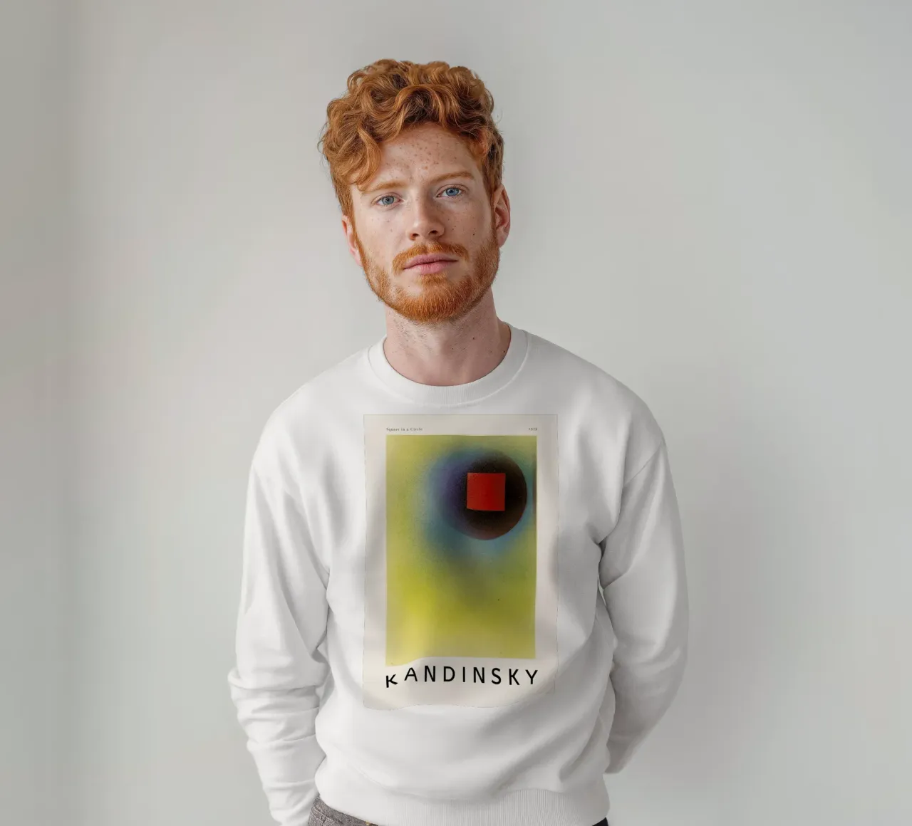 Kandinsky - Square in a Circle felpa da ARTOTHEK
