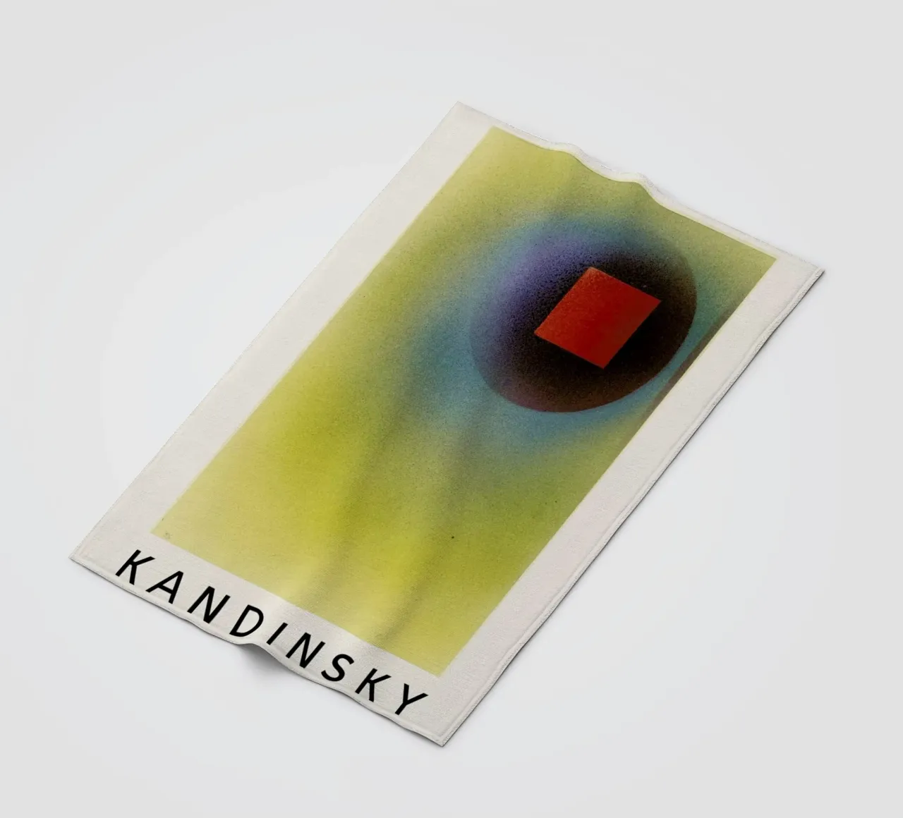 Kandinsky - Square in a Circle coperta in pile da ARTOTHEK