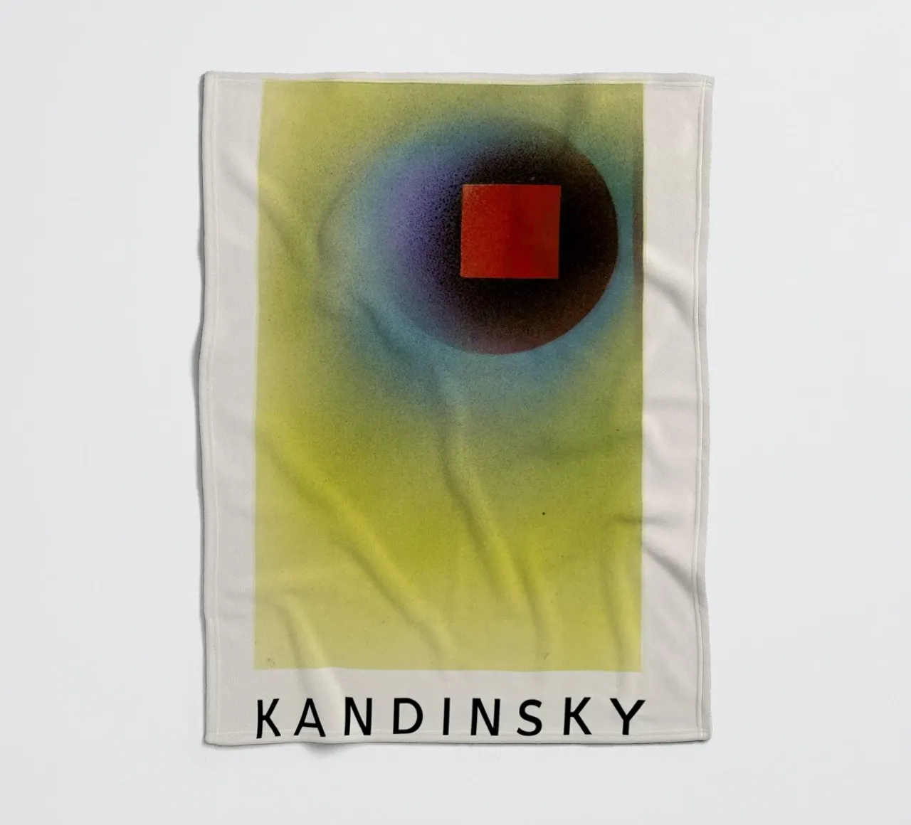 Kandinsky - Square in a Circle coperta in pile da ARTOTHEK
