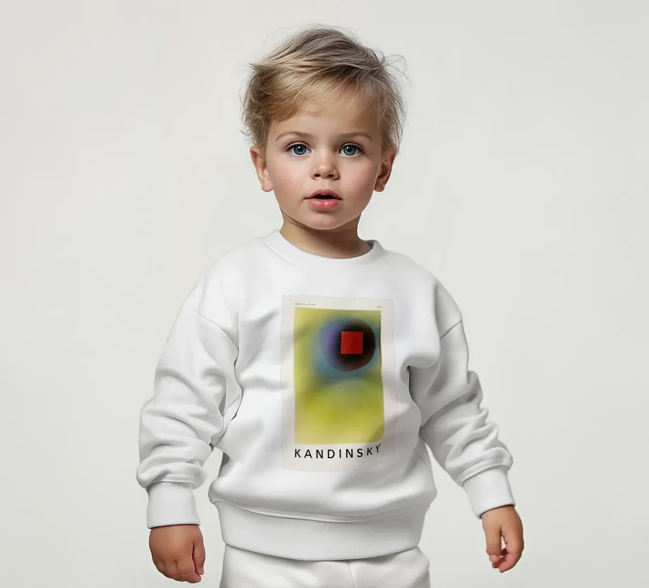 Kandinsky - Square in a Circle felpa neonato da ARTOTHEK