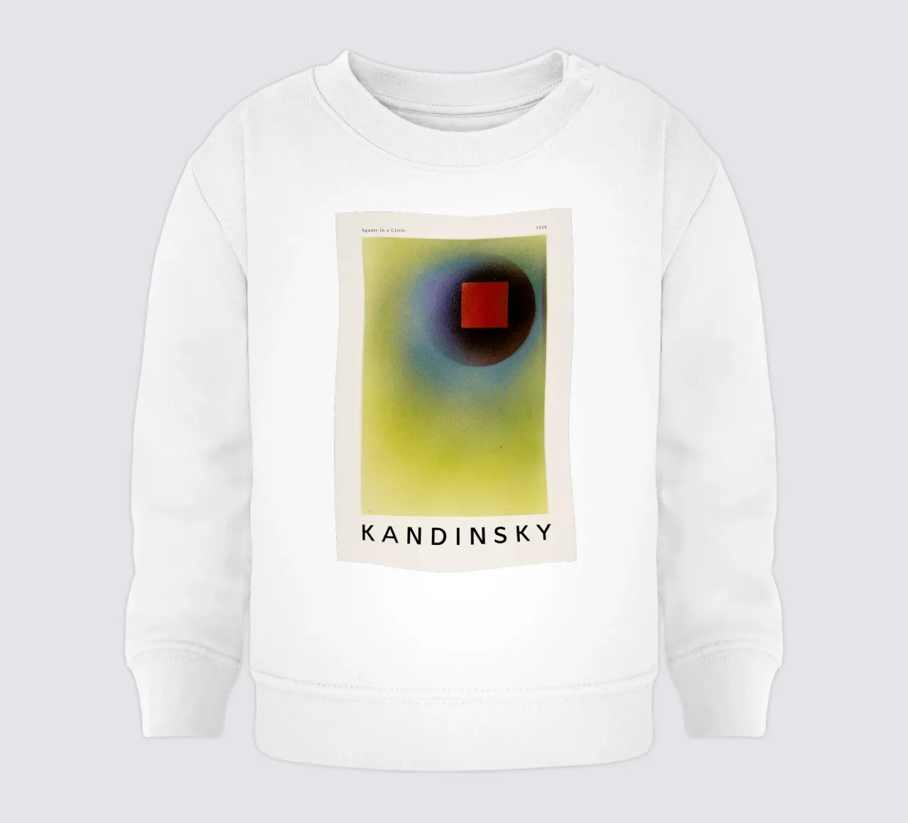Kandinsky - Square in a Circle felpa neonato da ARTOTHEK