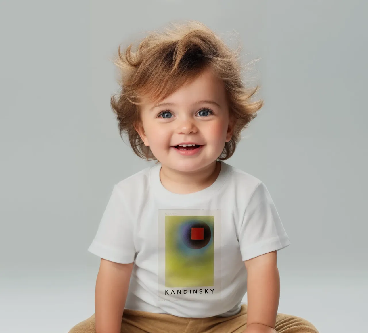 Kandinsky - Square in a Circle maglietta neonato da ARTOTHEK
